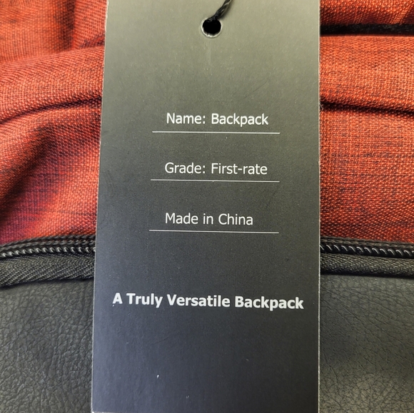 NWT Monsdle Travel Laptop Backpack With USB Charging Port in Red & Black - Picture 4 of 13